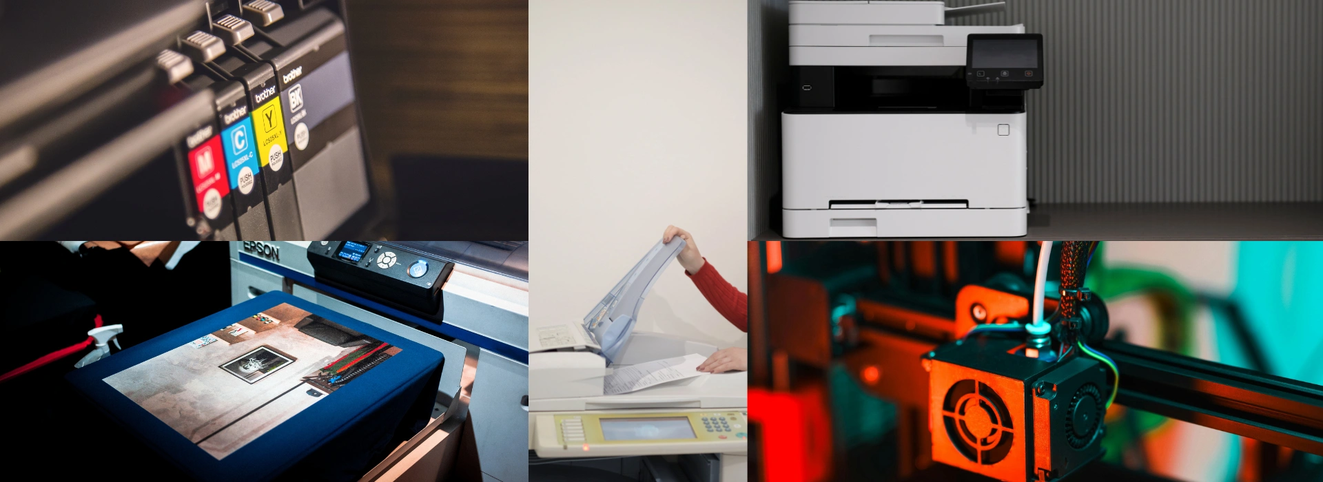 Various modern printer types